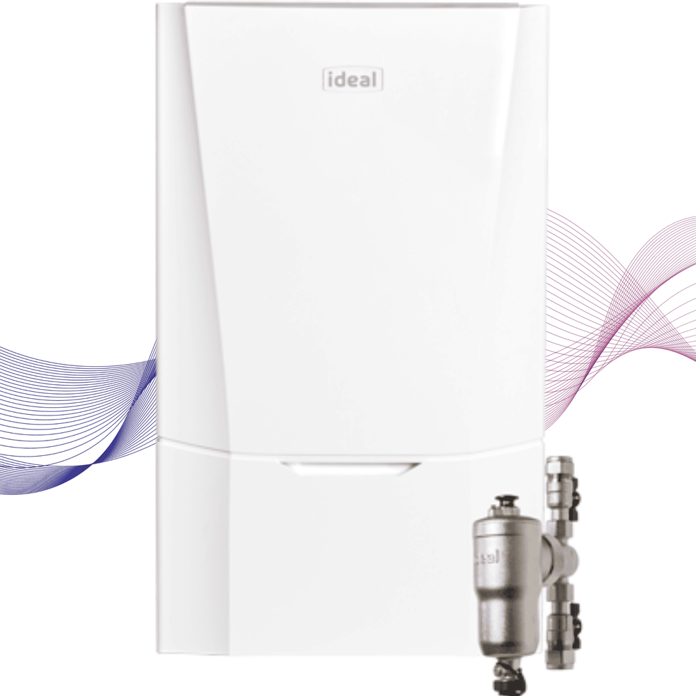 Ideal Vogue Max Gen² 32kW gas boiler – front or angled view – BoxHeat